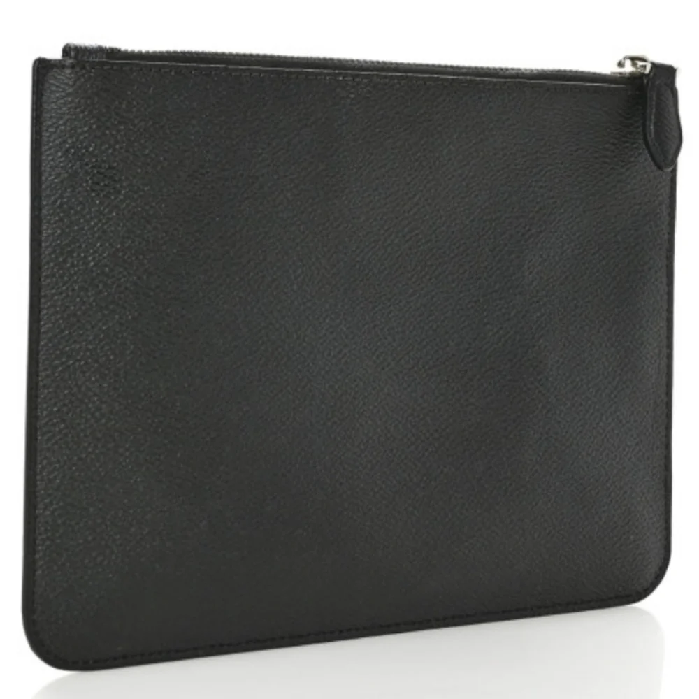 🌞GIVENCHY Coated Canvas Monkey Brother Print Large Zip Pouch Black